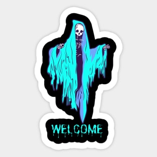 Halloween Scary Ghost Sticker